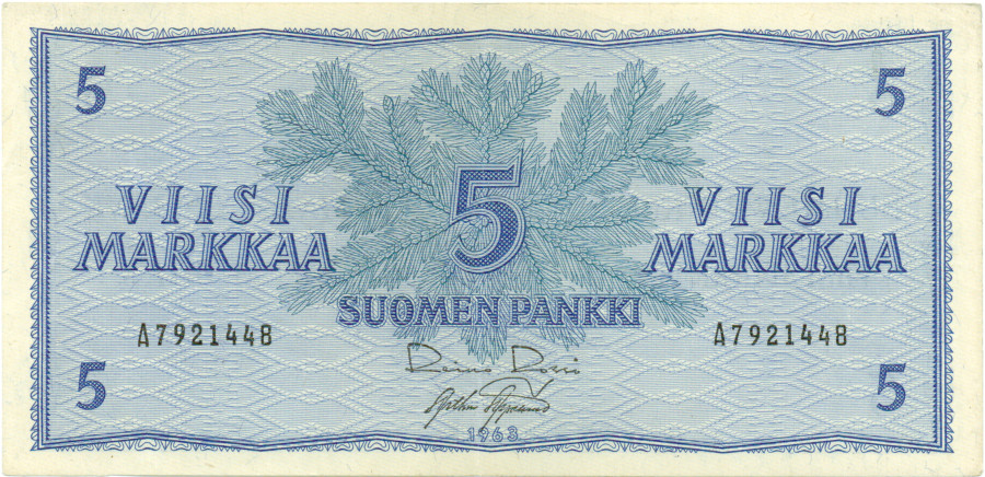 5 Markkaa 1963 A7921448 kl.6